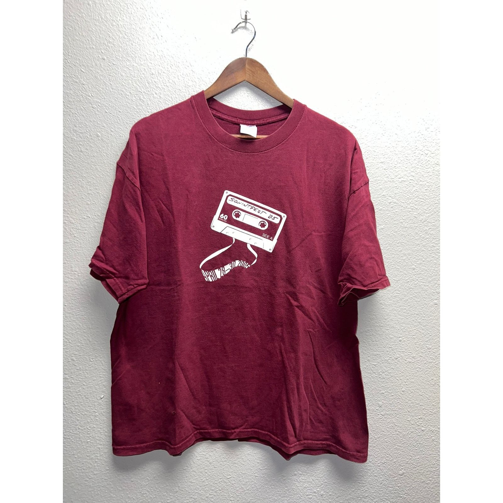 Jerzees Vintage Squintfest Shirt Squint Antidonnie Red Tour Tee VTG Size US XL / EU 56 / 4 - 1 Thumbnail