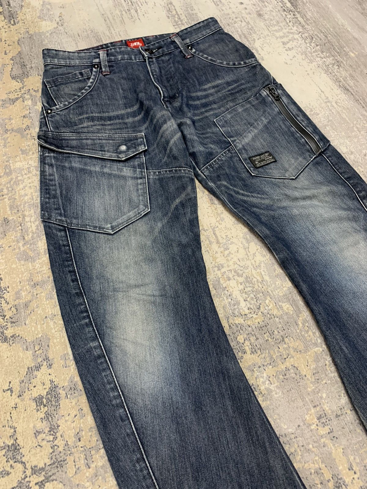 If Six Was Nine Edwin Blue Trip Multipocket Tactical Undercover Style Pants Size US 29 - 2 Thumbnail