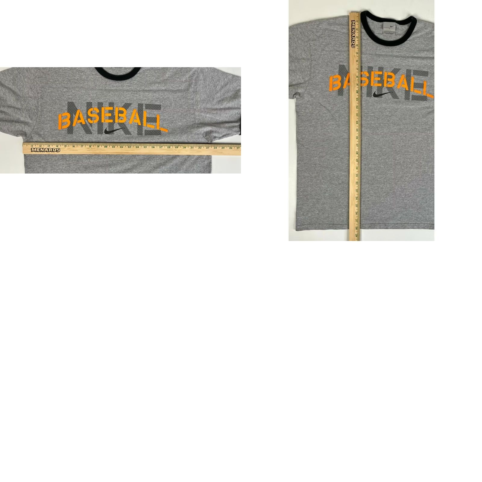 Nike VINTAGE Nike Baseball T-Shirt Mens Size L Gray UT90s? Size US L / EU 52-54 / 3 - 8 Thumbnail