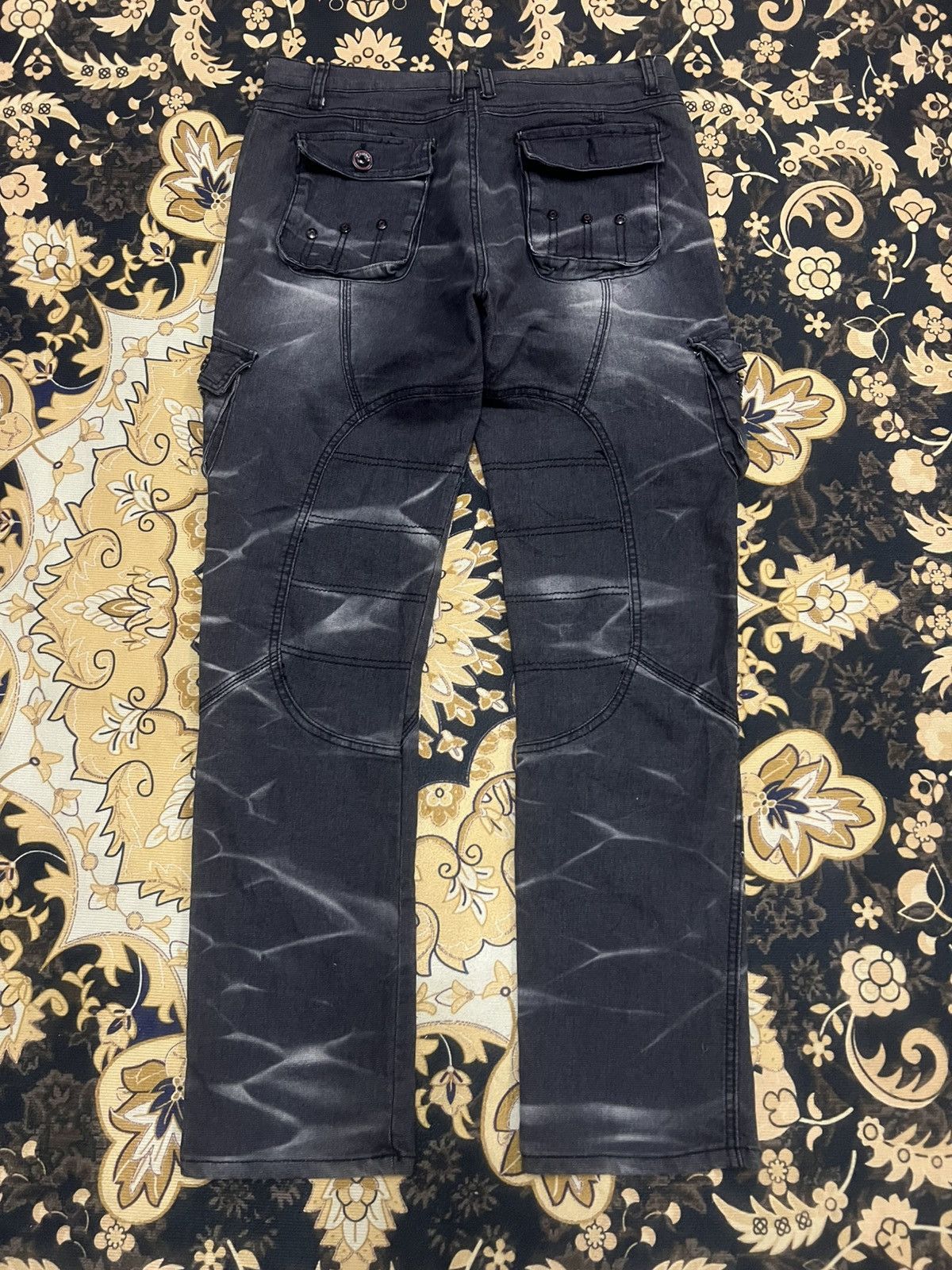 Japanese Brand × Vintage UNKNOWN DISTRESSED CARGO PANT Size US 30 / EU 46 - 8 Thumbnail