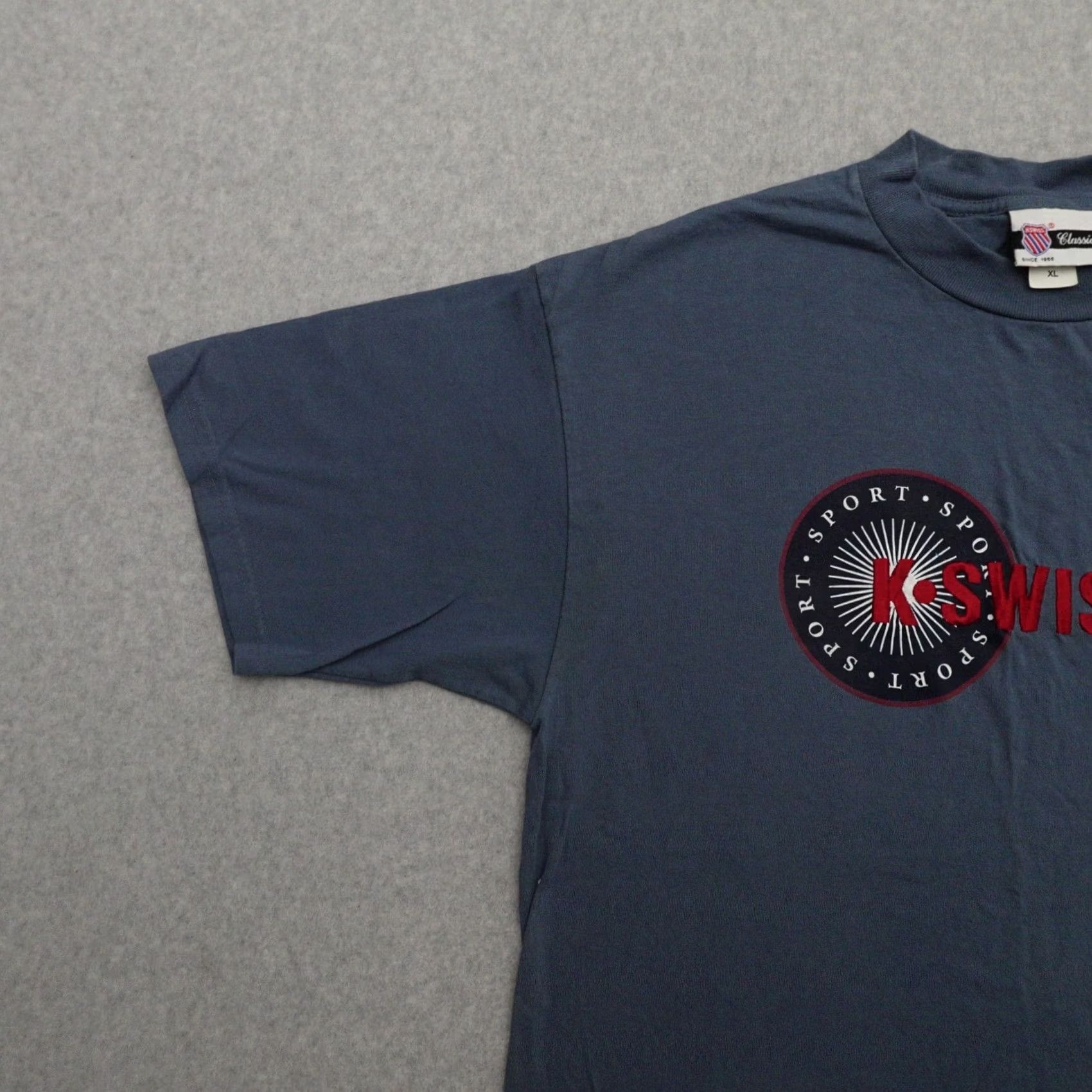 K-Swiss Vintage K-Swiss Tshirt XL (23X29) Embroidered Graphic Classic Sneakers 90s Size US XL / EU 56 / 4 - 6 Thumbnail