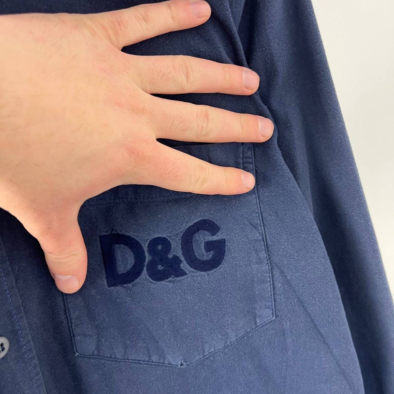 Dolce & Gabbana Dolce Gabbana Vintage Shirt Big Embroidered Logo 90s Size US XL / EU 56 / 4 - 3 Thumbnail