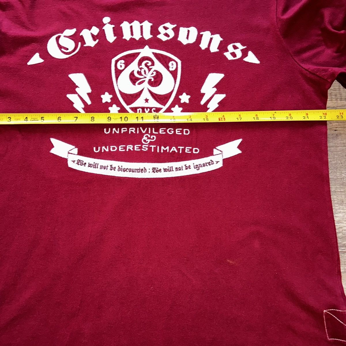 Sean John × Vintage Rare Sean John Crimsons Embroidered Shirt Sleeve T-shirt 2XL Size US XXL / EU 58 / 5 - 5 Thumbnail