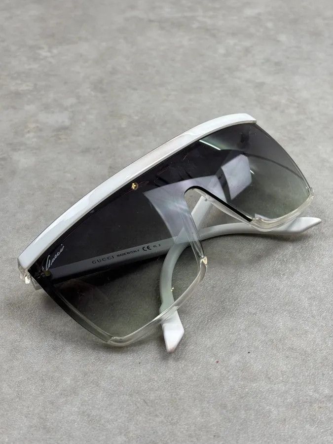 小物 GUCCI Y2K Sunglasses Clear Gray Rare Gucci × Vintage ✨ Y2K Gucci Small Sunglasses Clear Grey GG2452