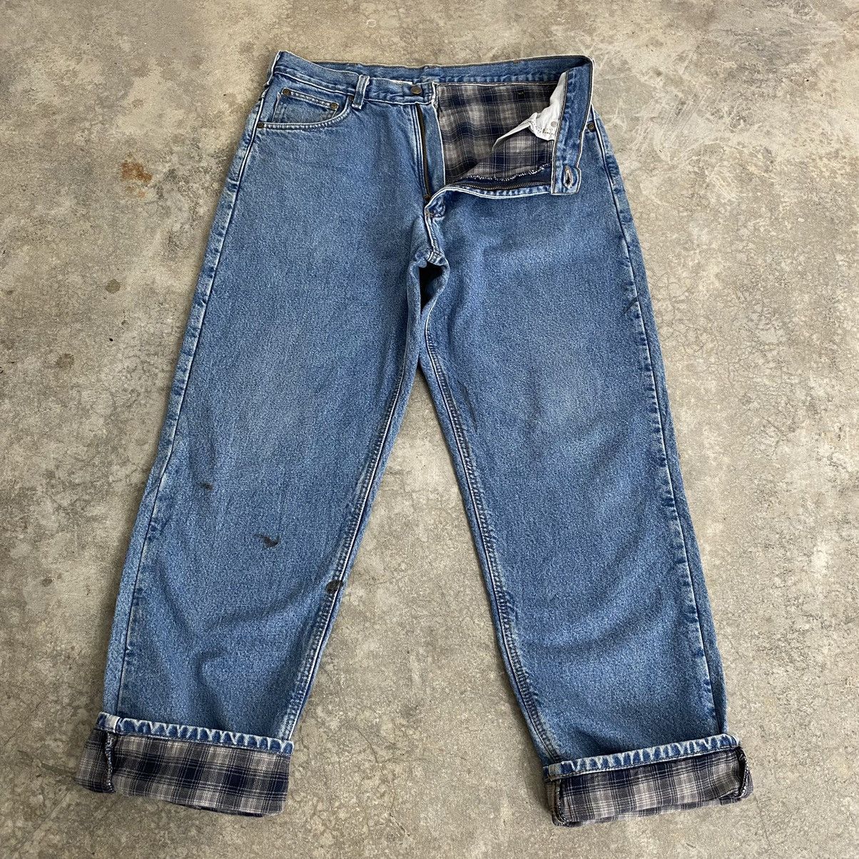 Carhartt Vintage Carhartt Blanket Lined Relaxed Fit Denim Jeans Size US 35 - 3 Thumbnail