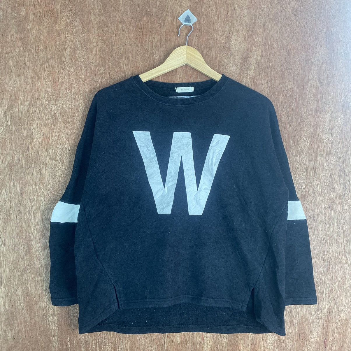 Japanese Brand × Vintage Vintage Sweatshirt Big "W" big EHY by Season #K01556 Size US M / EU 48-50 / 2 - 3 Thumbnail