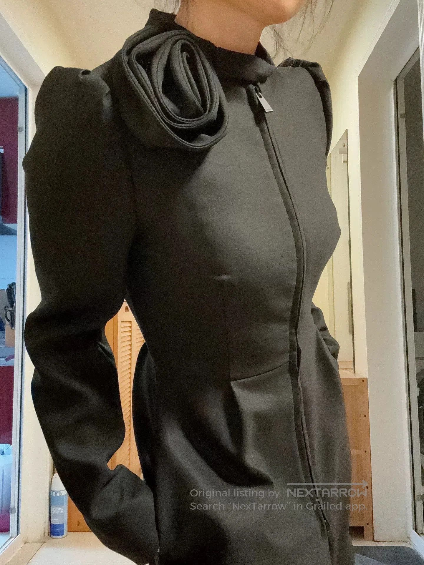 Valentino Valentino Women's Black Wool Long Coat. Size US XS / EU 42 / 0 - 3 Thumbnail