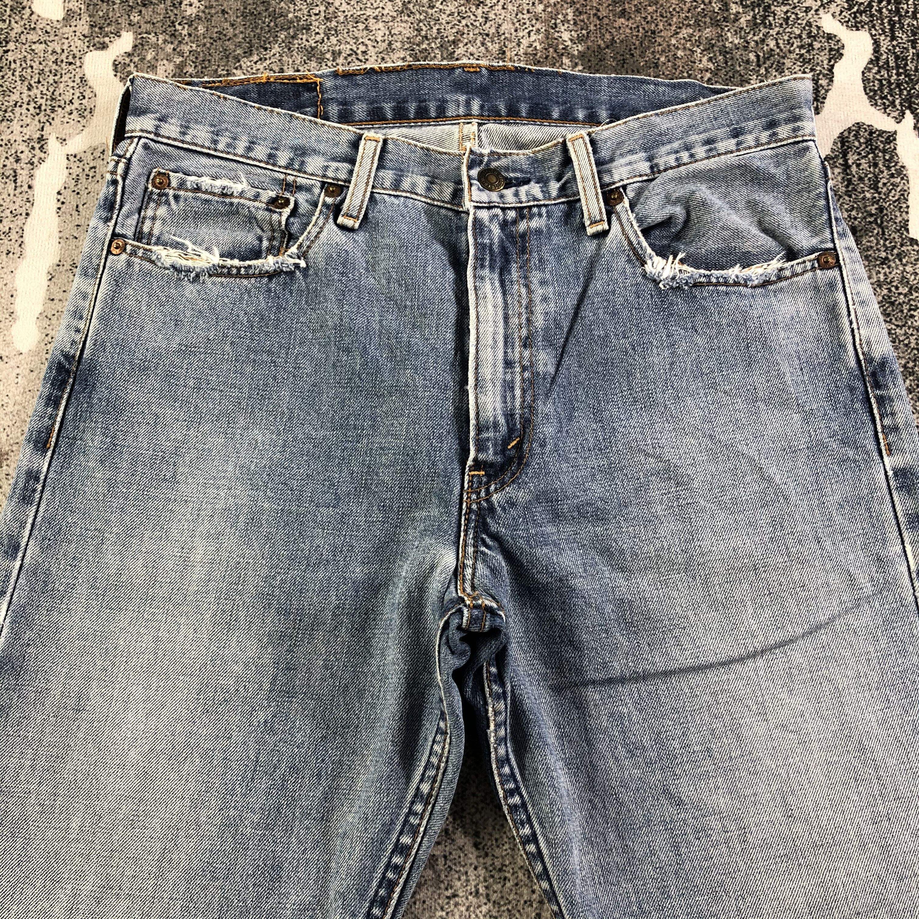 Levi's Vintage 90s Levis 505 Jeans Medium Wash Denim Kj1959 Size US 32 / EU 48 - 3 Thumbnail