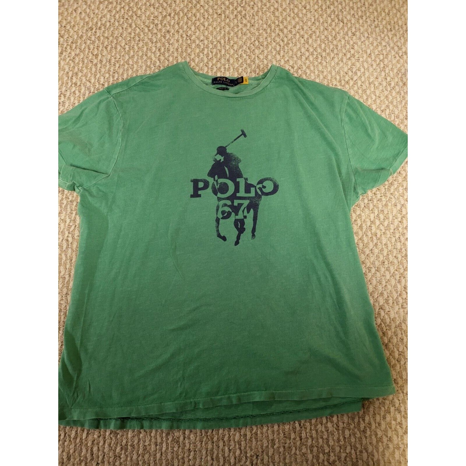 Ralph Lauren Polo Ralph Lauren Polo Player 67 Print T-Shirt Shirt Mens Size US L / EU 52-54 / 3 - 1 Thumbnail