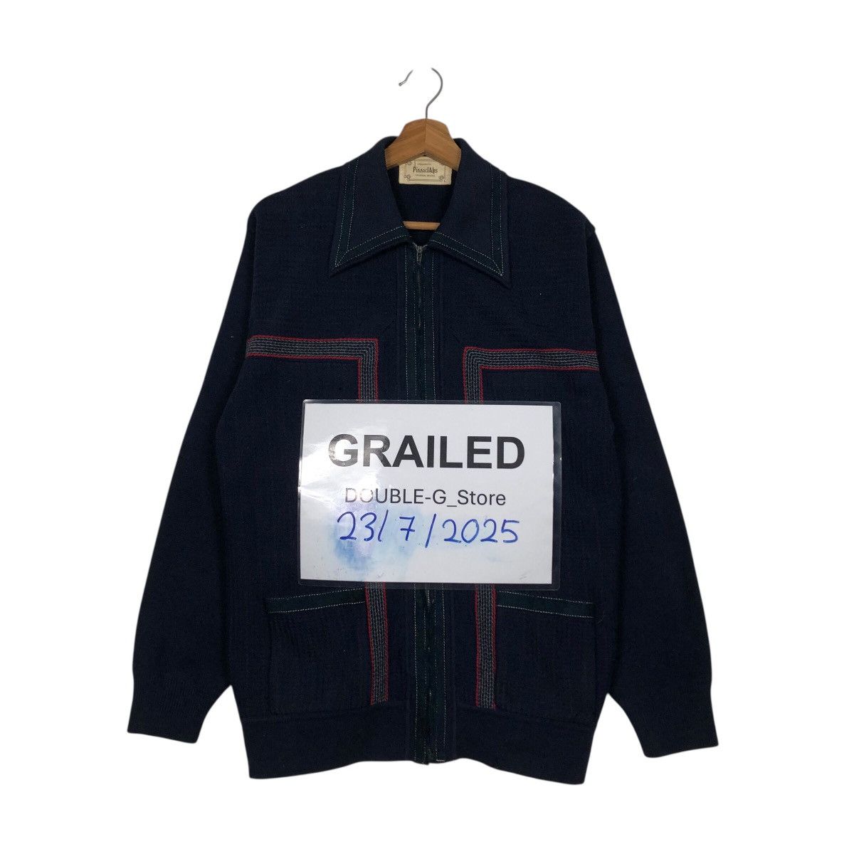 Japanese Brand 📌Vintage Bomber Cardigan Jacket PinnaclAlps Issey Miyake Size US L / EU 52-54 / 3 - 1 Thumbnail
