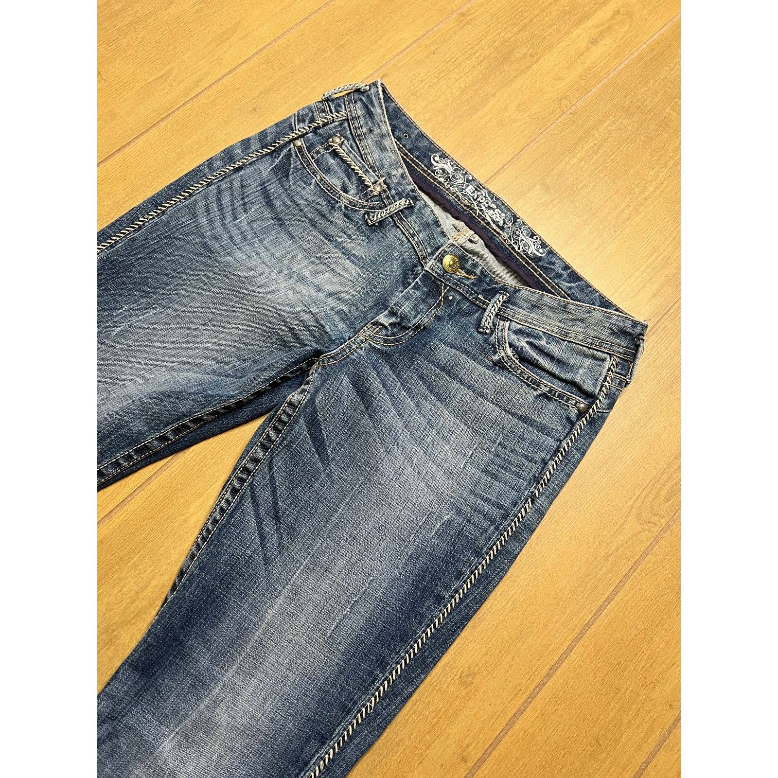 Express Express Jeans Women’s Sz 8r boot Low rise Y2K 30x31 Size 30" / US 8 / IT 44 - 3 Thumbnail