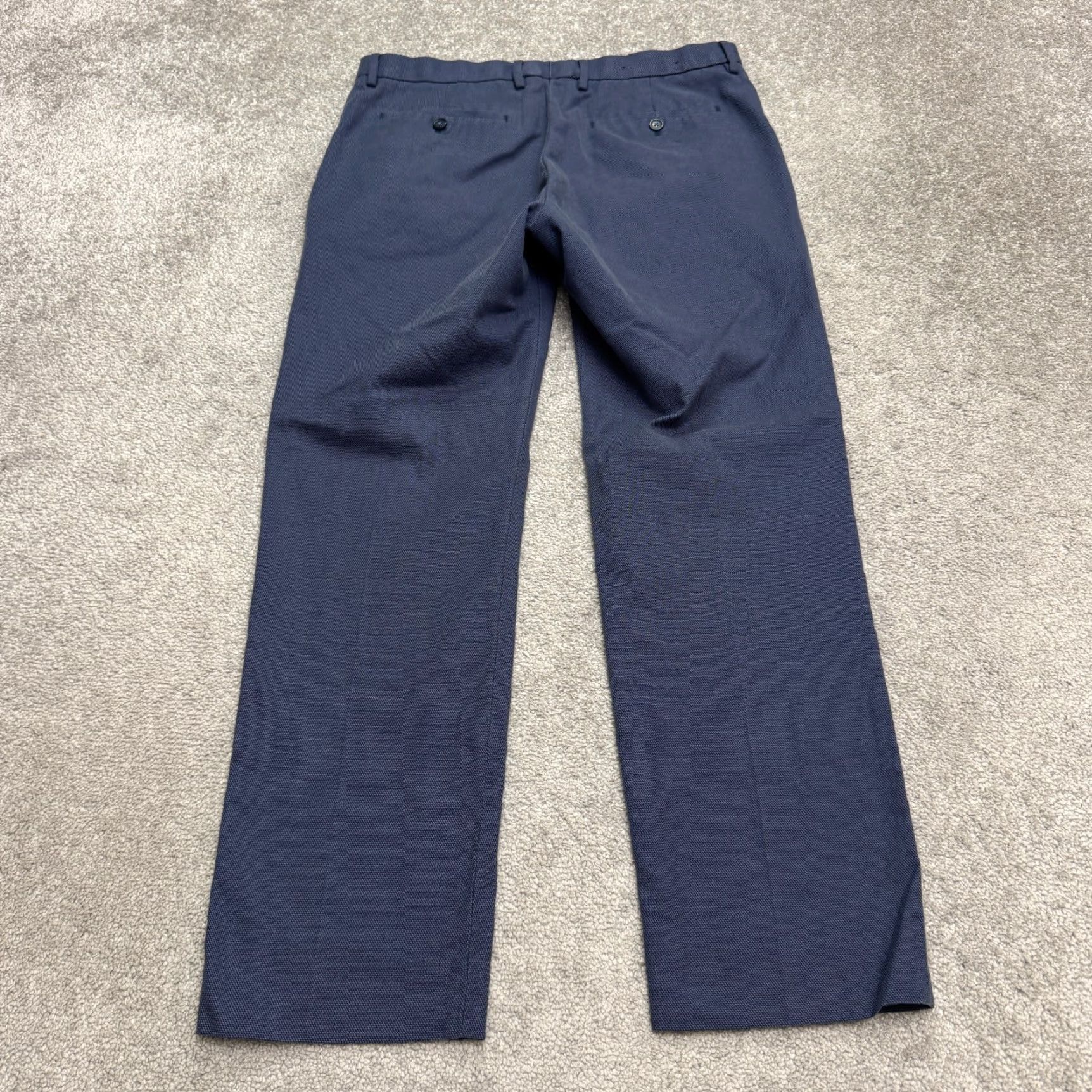 Banana Republic Banana Republic Non Iron Modern Slim Fit Dress Pants Mens 32x30 Navy Blue Work Size US 32 / EU 48 - 2 Thumbnail