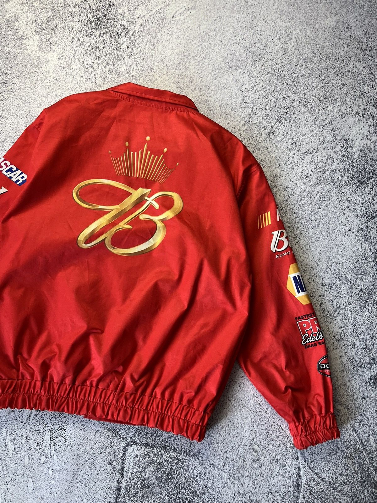 Vintage Novelty Racing Polyester Red Full Zip Up Lightweight Jacket Size US M / EU 48-50 / 2 - 11 Thumbnail