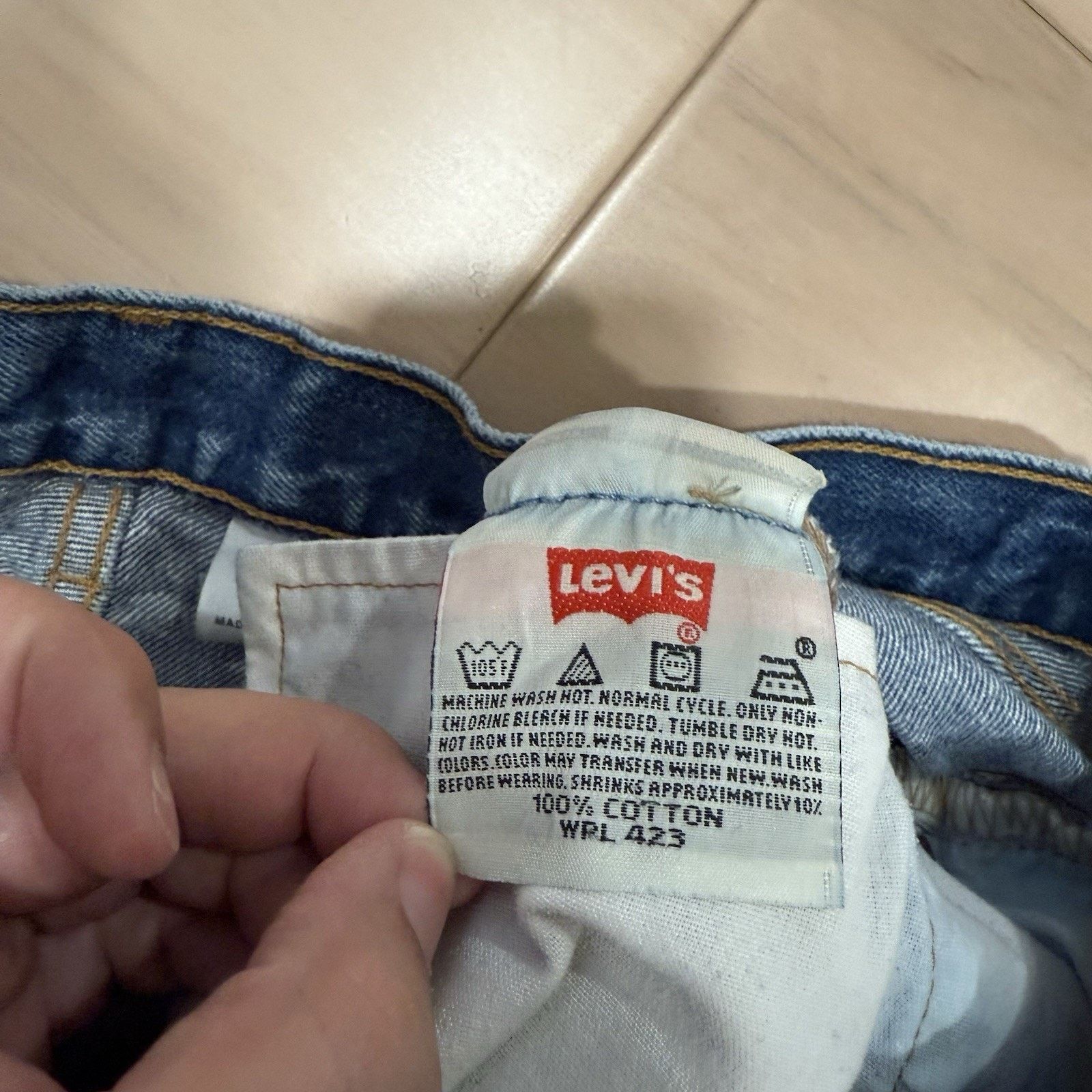 Levi's × Vintage Vintage Levis 501 Jeans 30 Blue Medium Wash Straight Denim Size US 30 / EU 46 - 7 Thumbnail