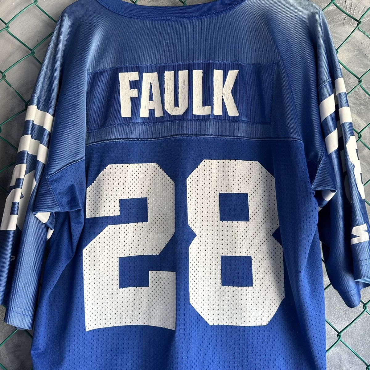 NFL × Vintage Vintage Marshall Faulk #28 Colts NFL Football Jersey Size US XL / EU 56 / 4 - 8 Thumbnail