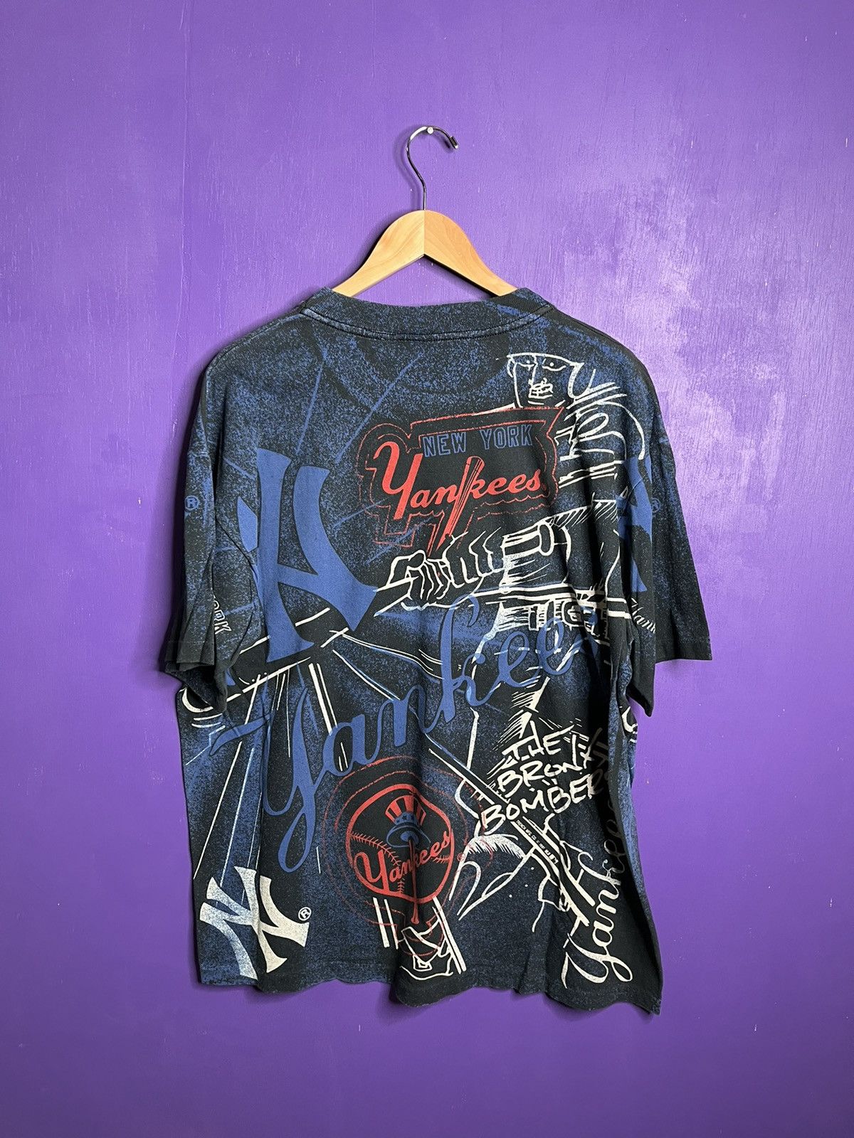MLB × Vintage Vintage 1991 New York Yankees Bronx bombers AOP t-shirt Size US XL / EU 56 / 4 - 2 Thumbnail