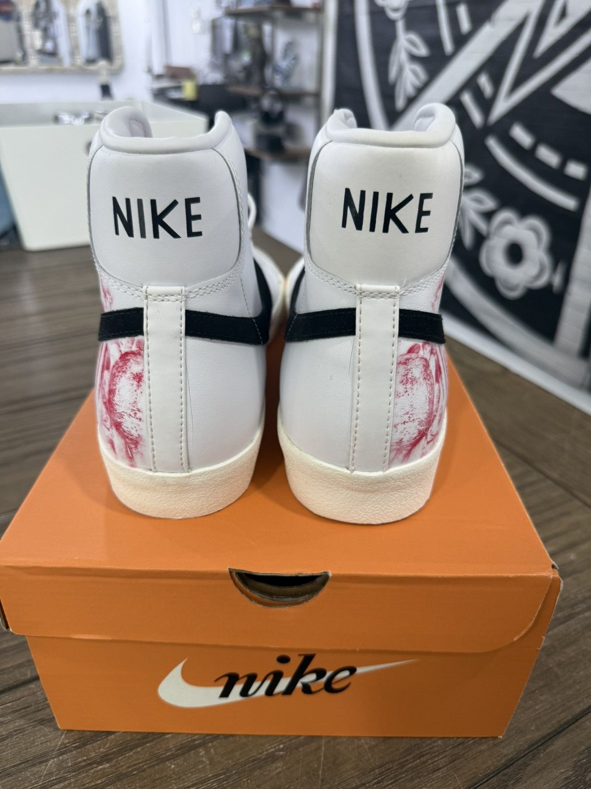 Kitowares ☠️ KITOWARES Custom Nike Blazer High Top Catacombs Size 13 ☠️ Size US 13 / EU 46 - 2 Thumbnail