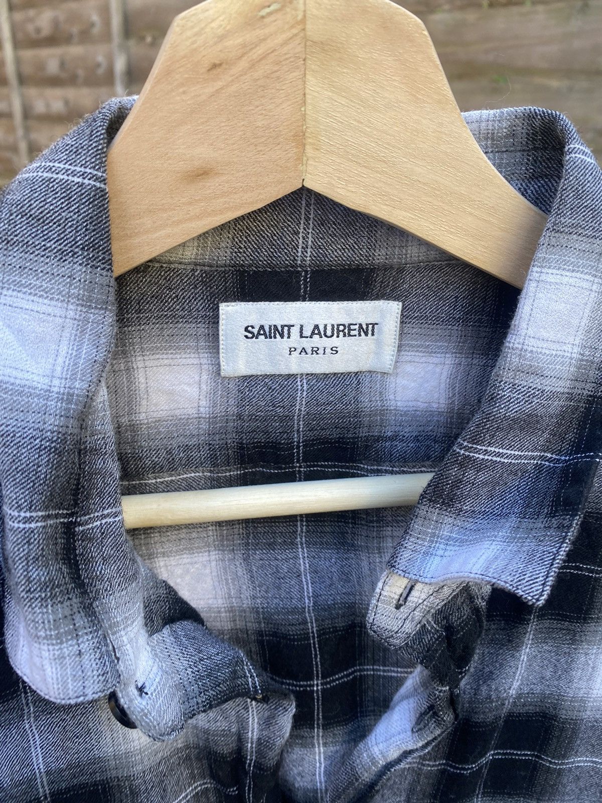 Saint Laurent Paris Saint Laurent FW15 wool blend flannel Size US M / EU 48-50 / 2 - 3 Thumbnail