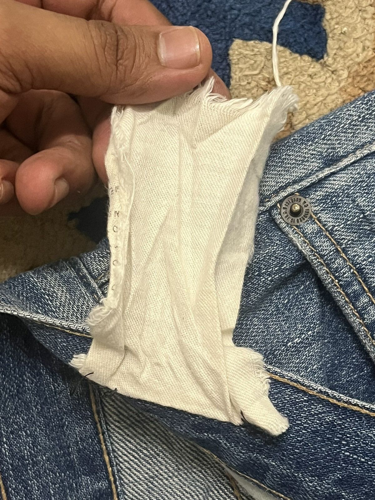 Current/Elliot × Vintage Vintage Current Elliot Distressed Denim Size US 34 / EU 50 - 10 Thumbnail
