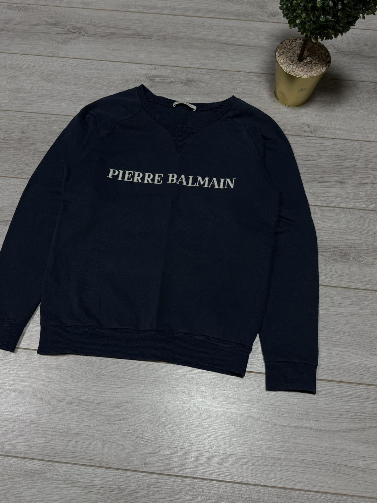 Pierre Balmain Pierre Balmain big embroidered logo letters sweatshirt Size US M / EU 48-50 / 2 - 3 Thumbnail