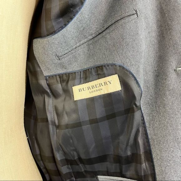 Burberry Burberry Nova Check Wool Blazer Size 44R - 10 Thumbnail
