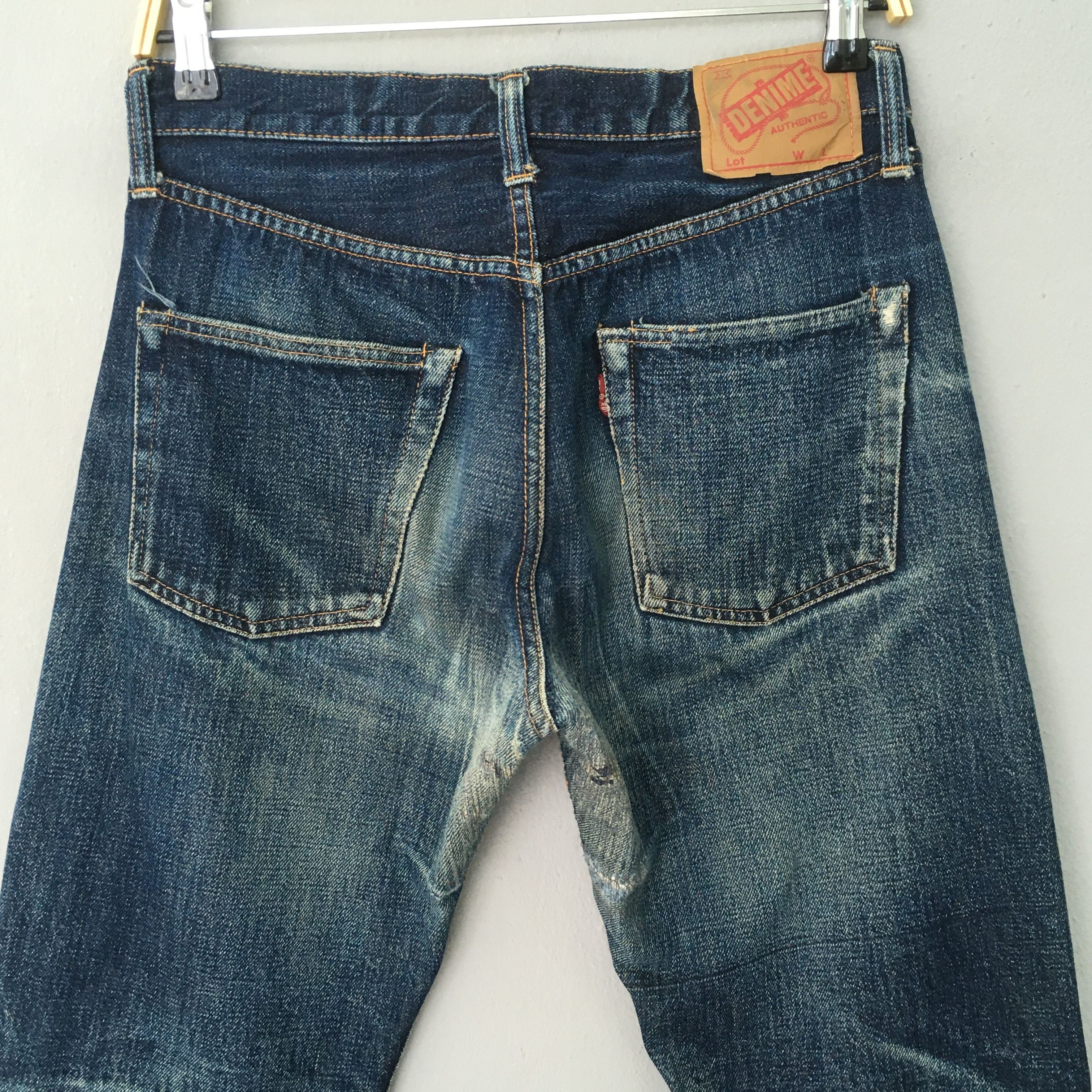 Denime Size 28x30 Vintage 90s Denime Big E Japan Denim S1450 Size US 28 / EU 44 - 9 Thumbnail