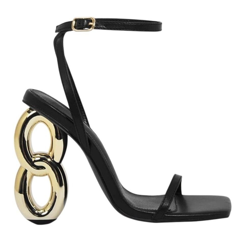 Other LILIANA / Duet-2 / Black / Patent Leather / Heeled / Sandal Size US 10 / IT 40 - 1 Thumbnail