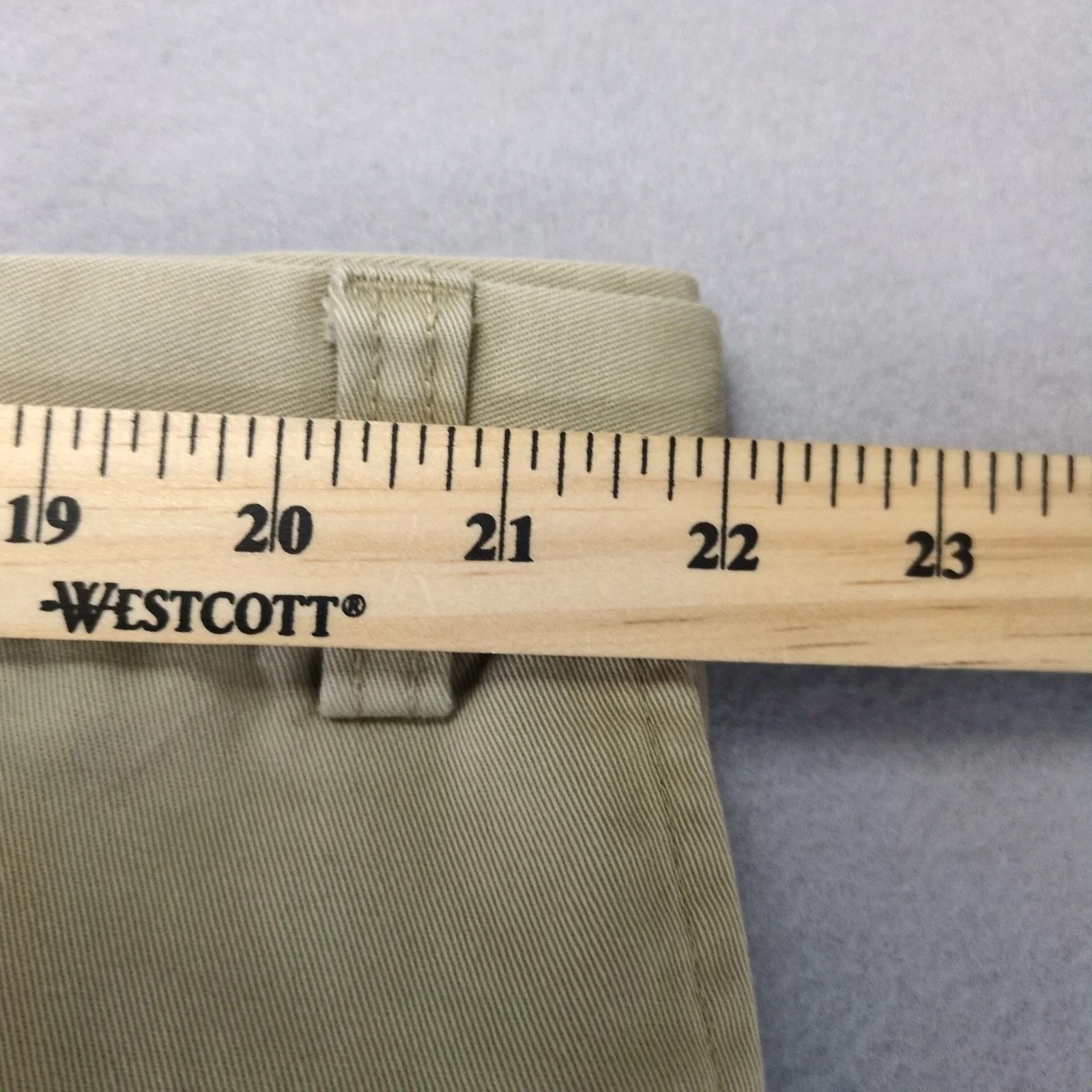 Izod Izod Khaki Chino Pants Mens 44x30 Adjustable Waist FlatFront Size US 44 / EU 60 - 5 Thumbnail