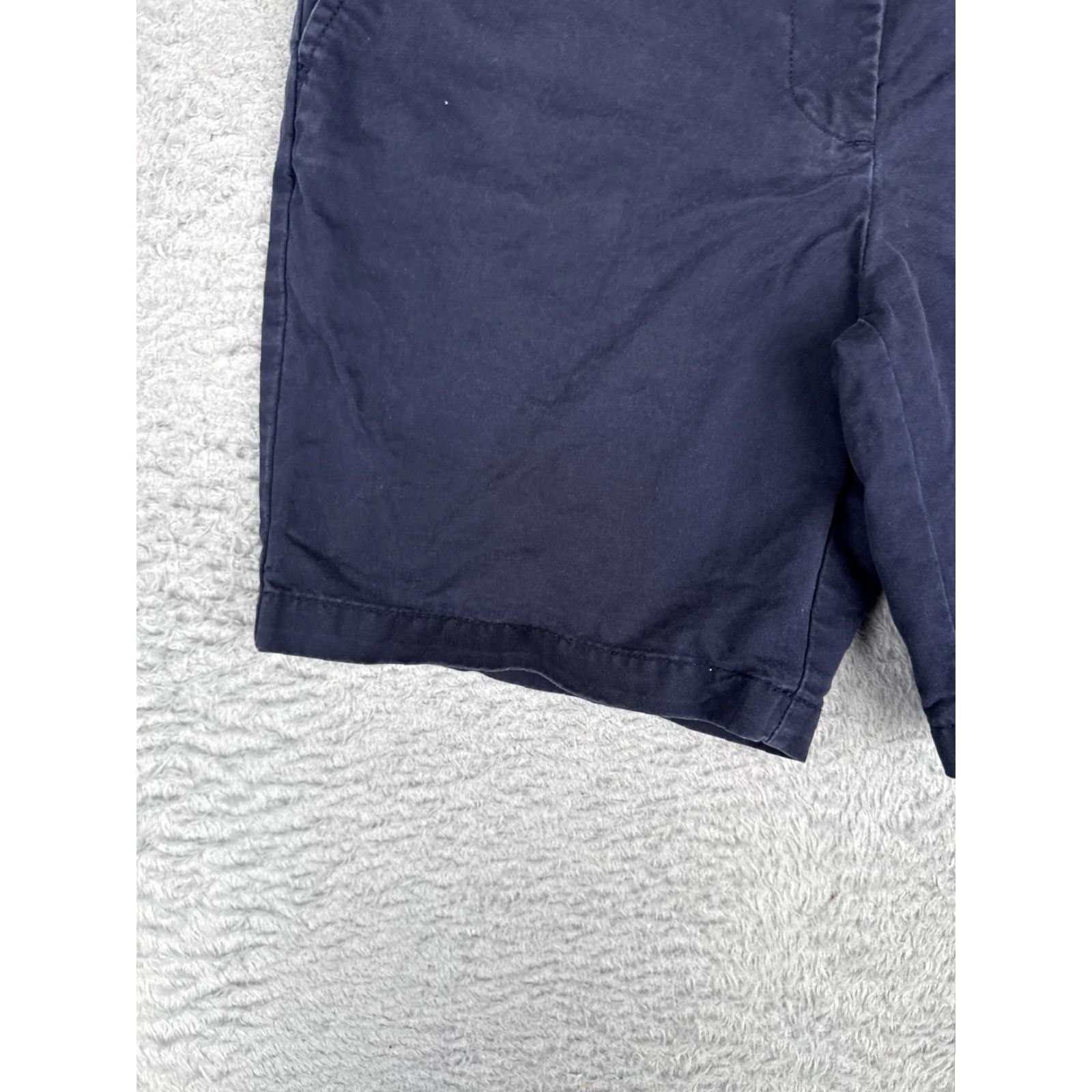 Tommy Hilfiger Tommy Hilfiger Shorts Womens 10 Blue Chino Twill Flat Front Casual Summer 32x8 Hem 8 in Pockets Logo Slim Classic Rise Mid-Blue Damen Women 10 Size 32" / US 10 / IT 46 - 3 Thumbnail