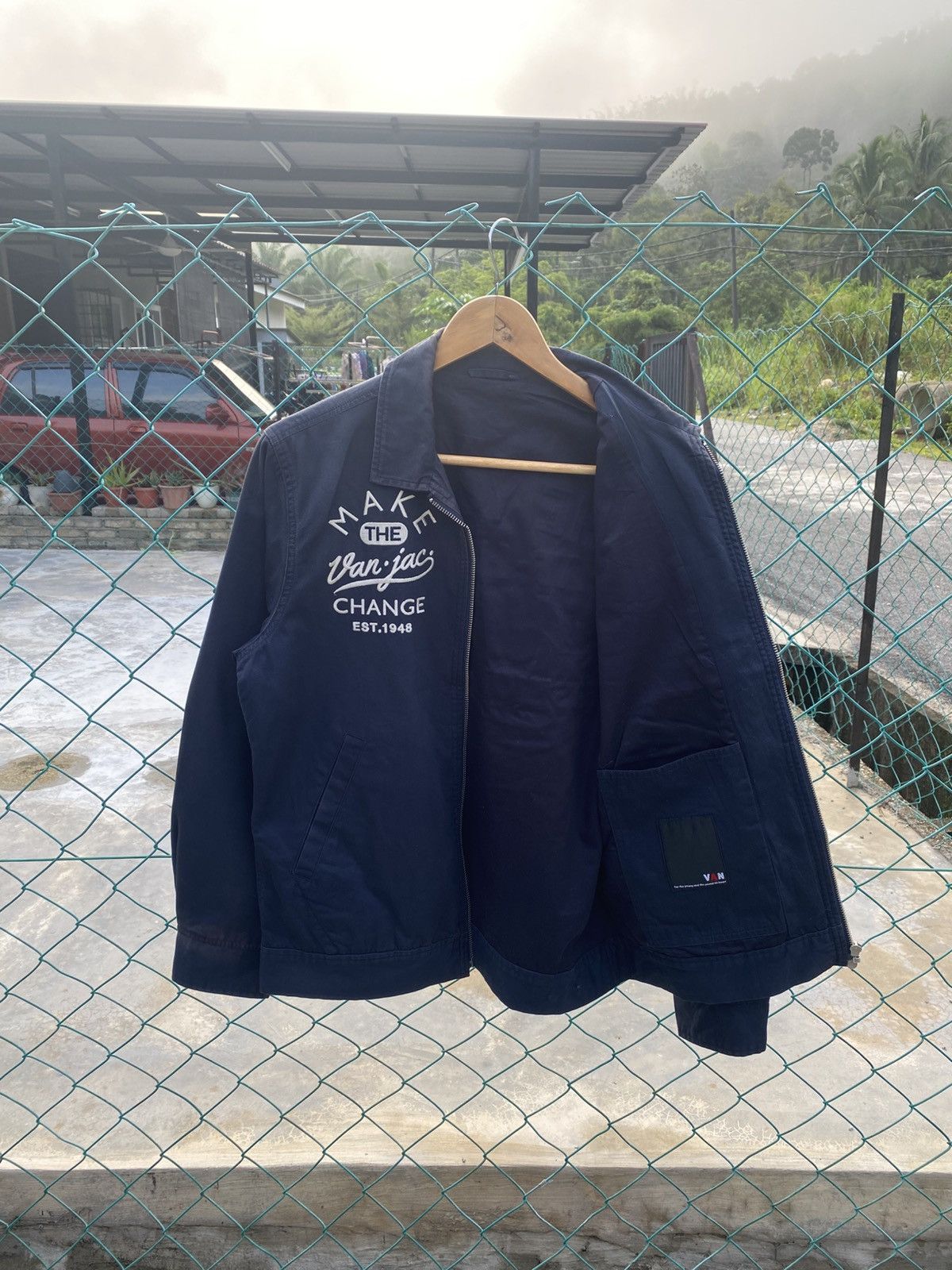 Vintage Vintage VAN JAC spellout worker jacket Size US M / EU 48-50 / 2 - 3 Thumbnail