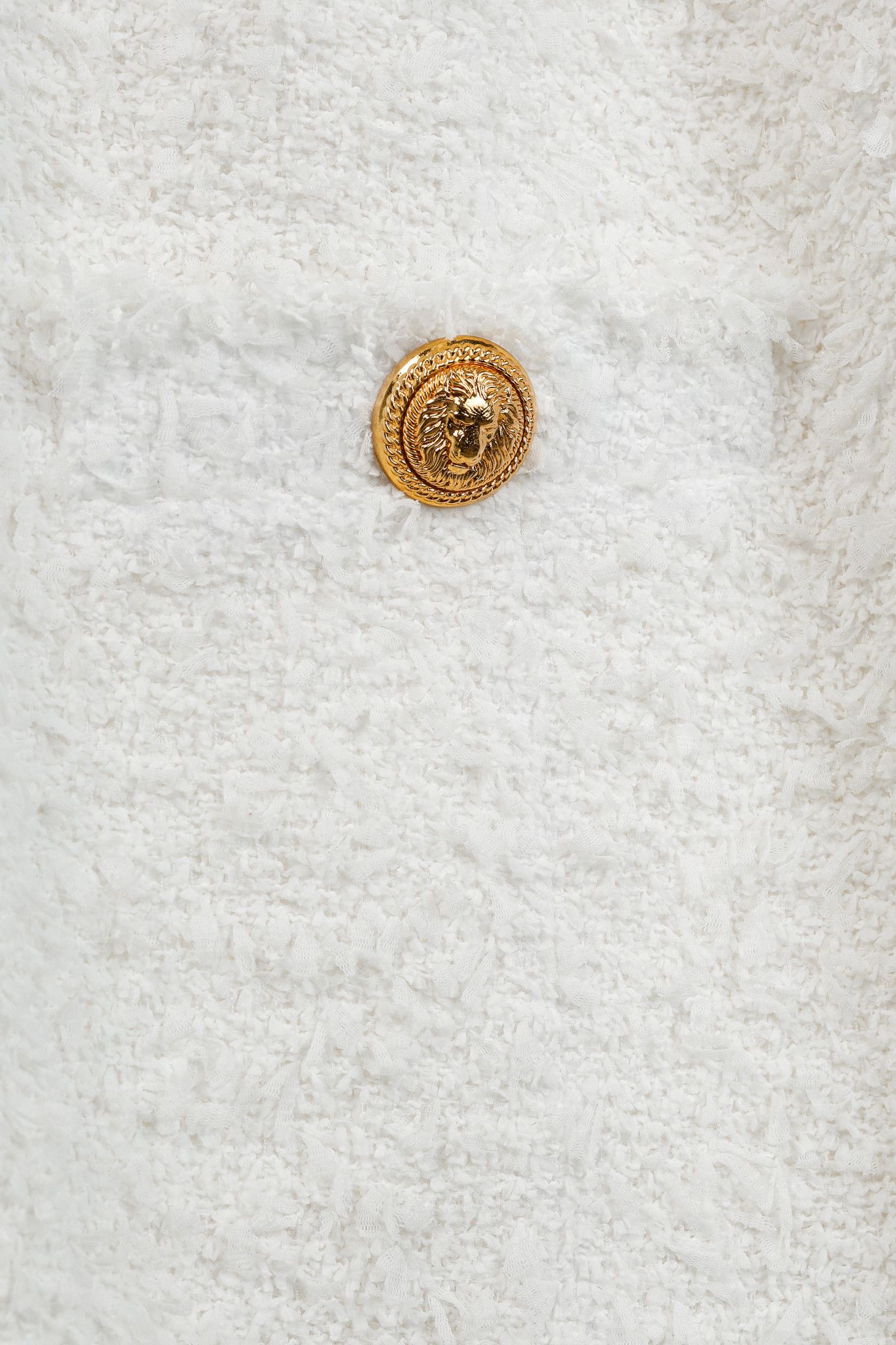 Balmain Balmain Tweed Button-Embellished Long-Sleeve Mini Dress Size M / US 6-8 / IT 42-44 - 8 Thumbnail