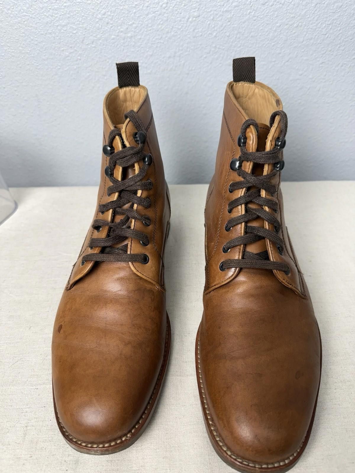 Nordstrom John W. Nordstrom Brown Leather Plain Toe Boot Men’s 8.5M Size US 8.5 / EU 41-42 - 3 Thumbnail