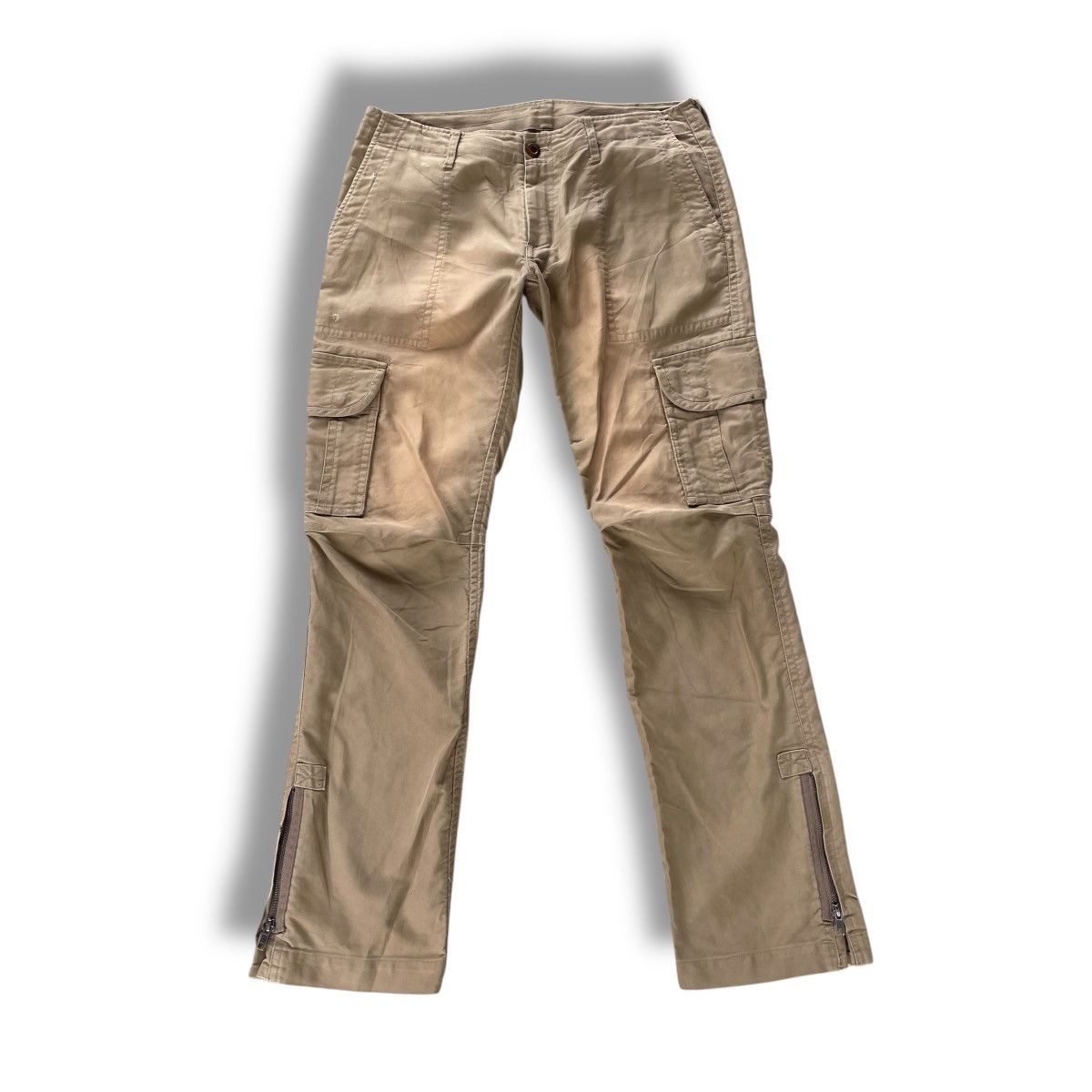 20471120 🇯🇵 291295 = HOMME FLARE CARGO PANTS Size US 31 - 2 Thumbnail