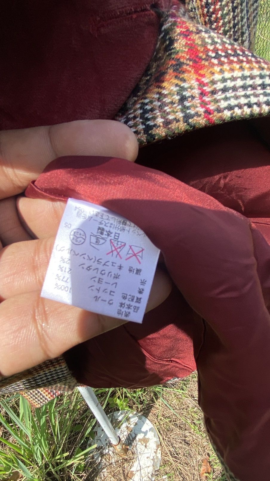 Carven × Vintage Carven Paris Wool Plaid Jacket Size L / US 10 / IT 46 - 6 Thumbnail