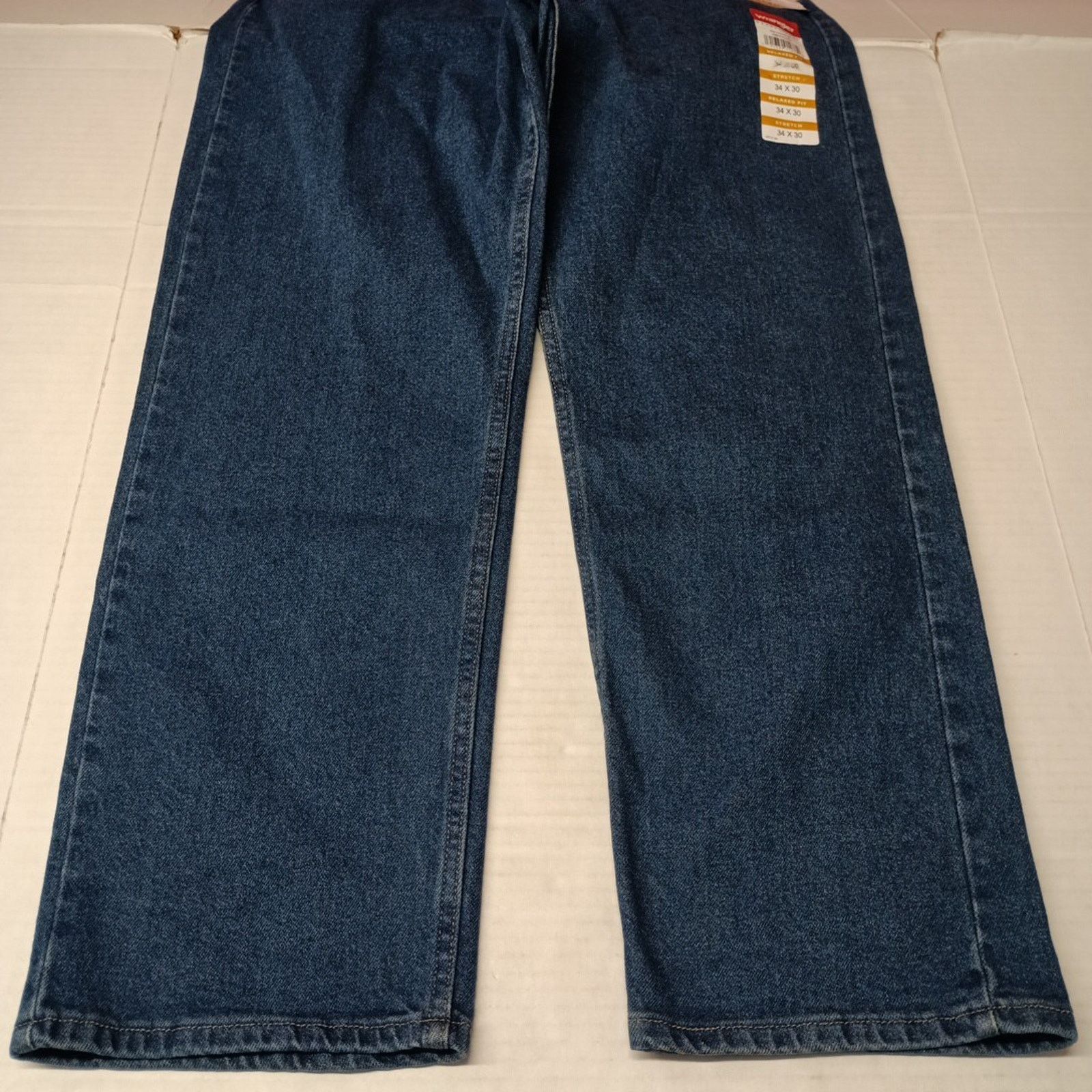 Wrangler Wrangler Relaxed Fit Stretch Jeans Men's Size 34x30 Blue Size US 34 / EU 50 - 3 Thumbnail