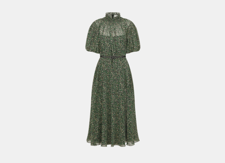 Dior o1w1db10925 441R36 Midi Dress in Green Size XL / US 12-14 / IT 48-50 - 1 Thumbnail