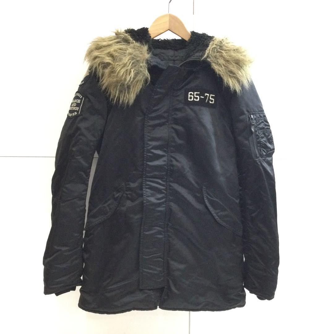 Hysteric Glamour Nylon N-3B Military Wool Fur Lined Hooded Flight Jacket Size S / US 4 / IT 40 - 1 Thumbnail