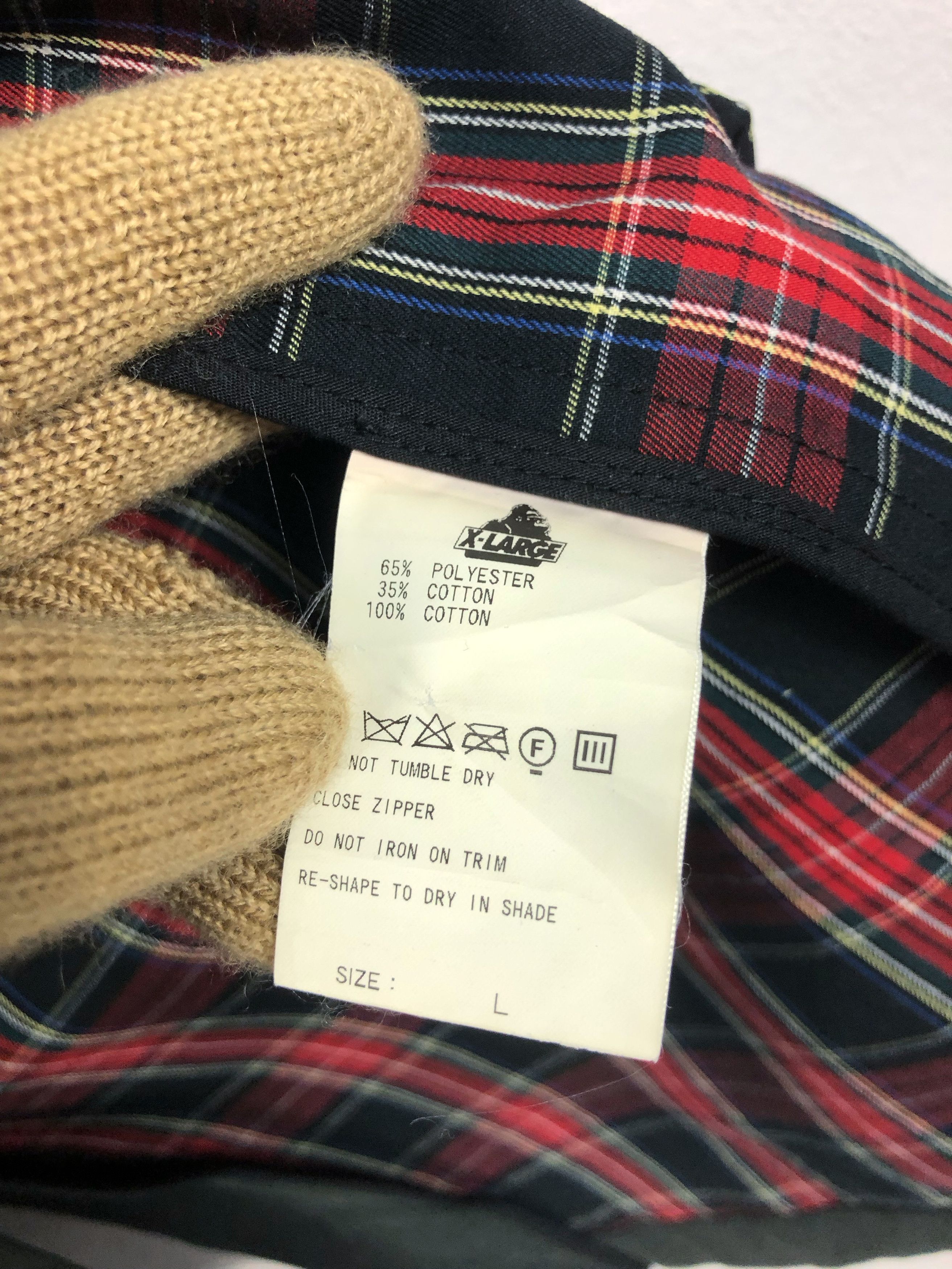 Xlarge Rare XLarge Tartan Zipper Button Jacket Size US L / EU 52-54 / 3 - 11 Thumbnail