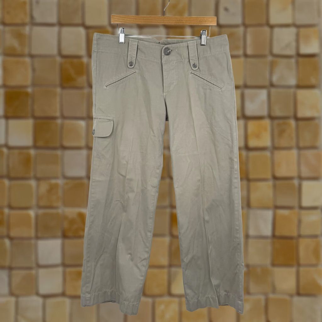 James Perse VINTAGE Standard James Perse Pants Womens 29 Low Rise Cargo Beige 35x31 Wide Leg Size 29" - 1 Thumbnail