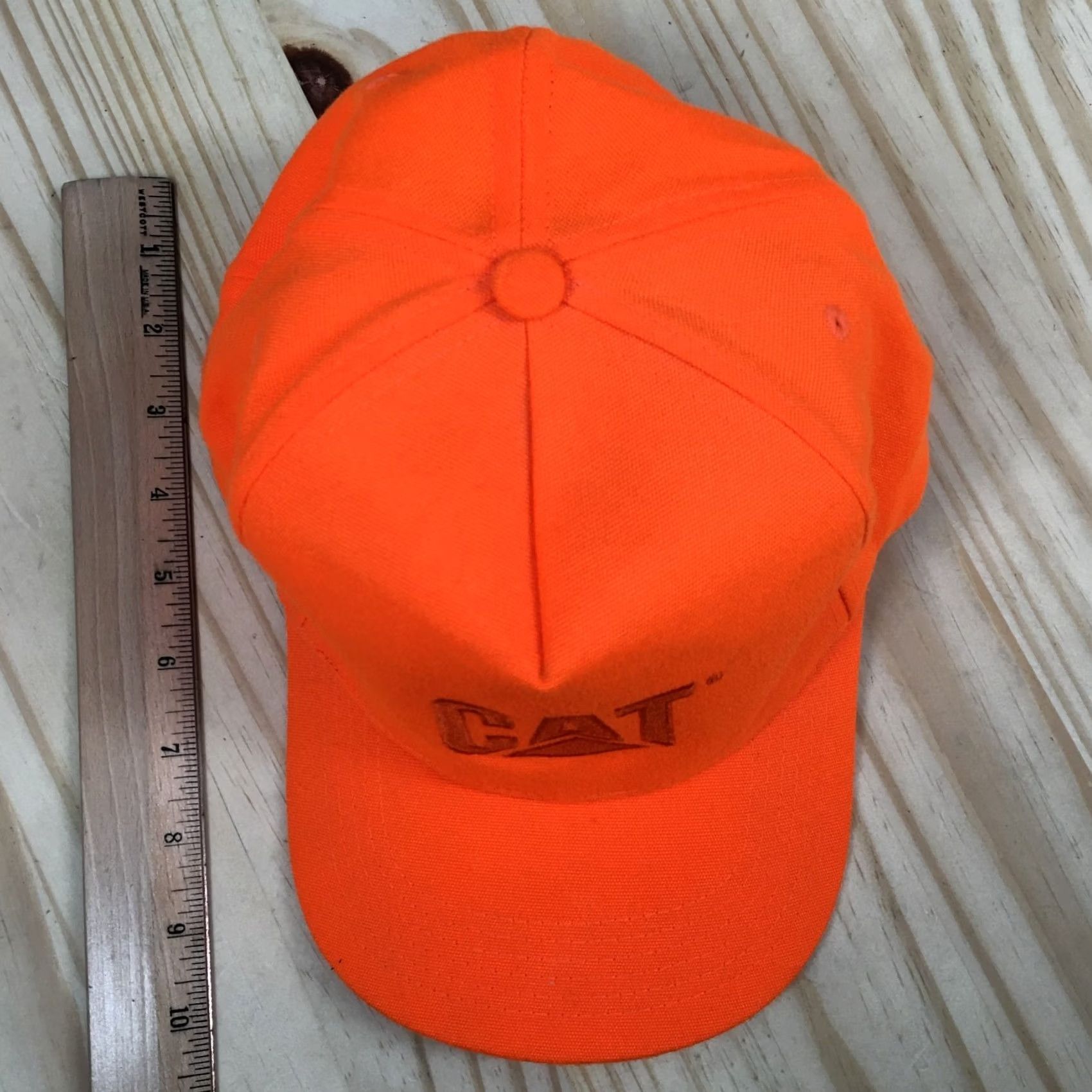 Caterpillar Caterpillar Daystone Baseball Cap Unisex Orange OS Curved Brim Embroidered Logo Size ONE SIZE - 4 Thumbnail