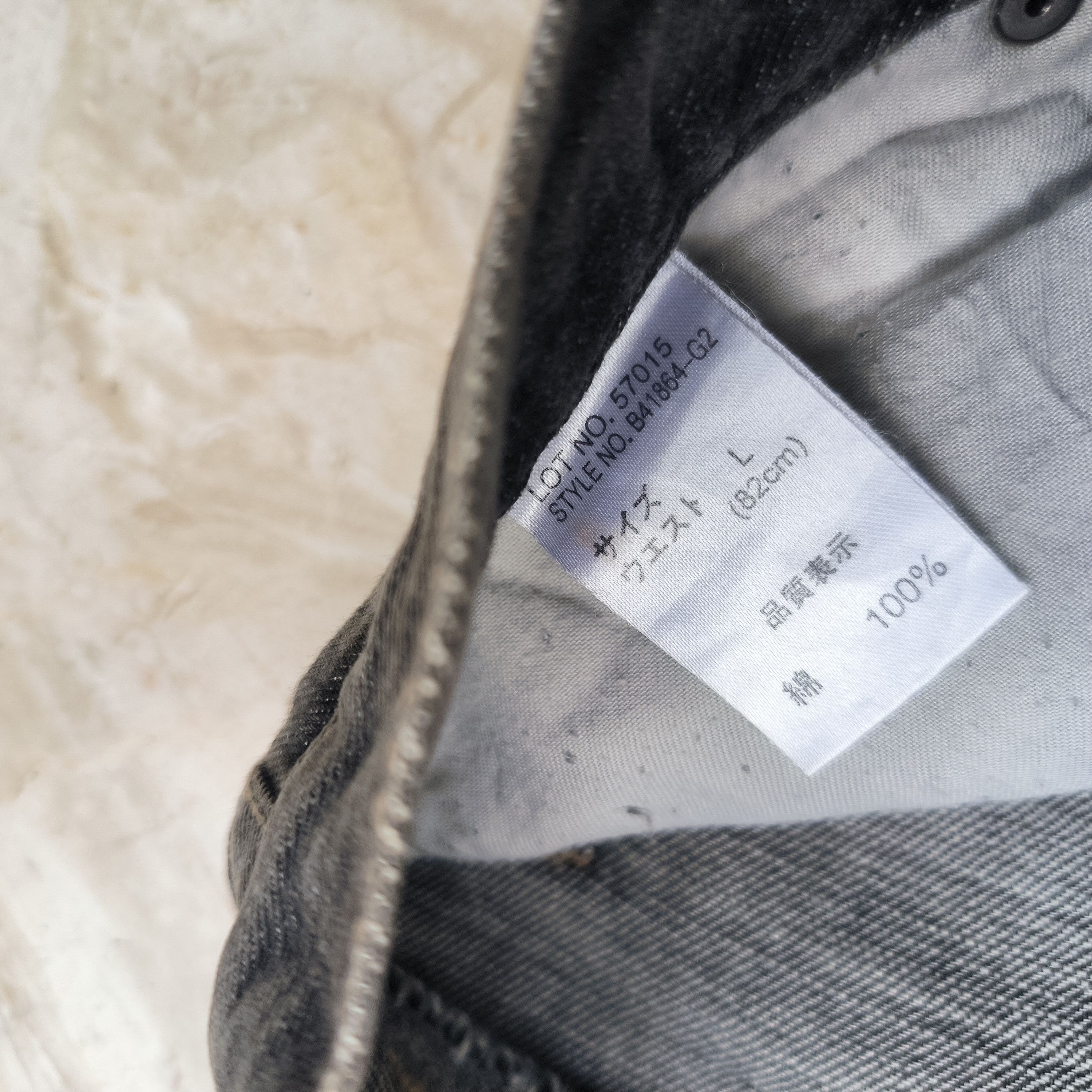 Japanese Brand Vintage 2000s Back Rush Japan Splatter Distressed Jeans Size US 34 / EU 50 - 5 Thumbnail