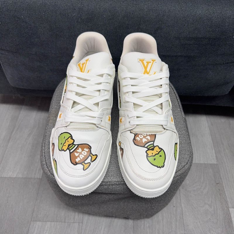 Louis Vuitton Nigo x Louis Vuitton Low-top Trainer Shoes -2508 Size US 8 / EU 41 - 2 Thumbnail
