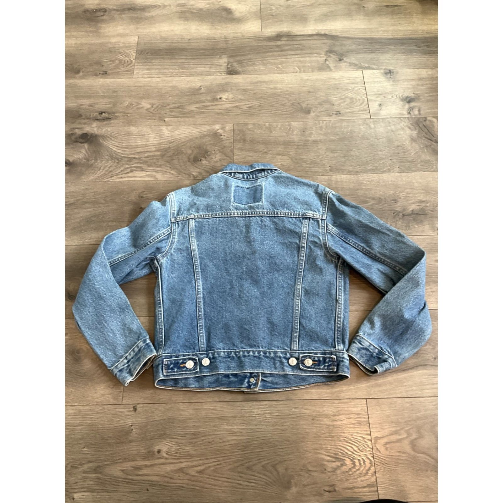 Levi's Levi's Original Denim Button Up Jean Trucker Jacket Women's Sz S Blue Size 28" / US 6 / IT 42 - 4 Thumbnail