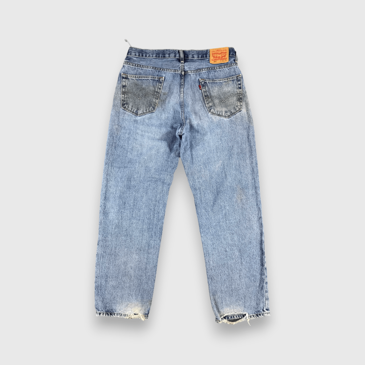 Levi's Vintage Levis 550 Jeans Faded Blue Jeans-J1082 Size US 36 / EU 52 - 2 Thumbnail