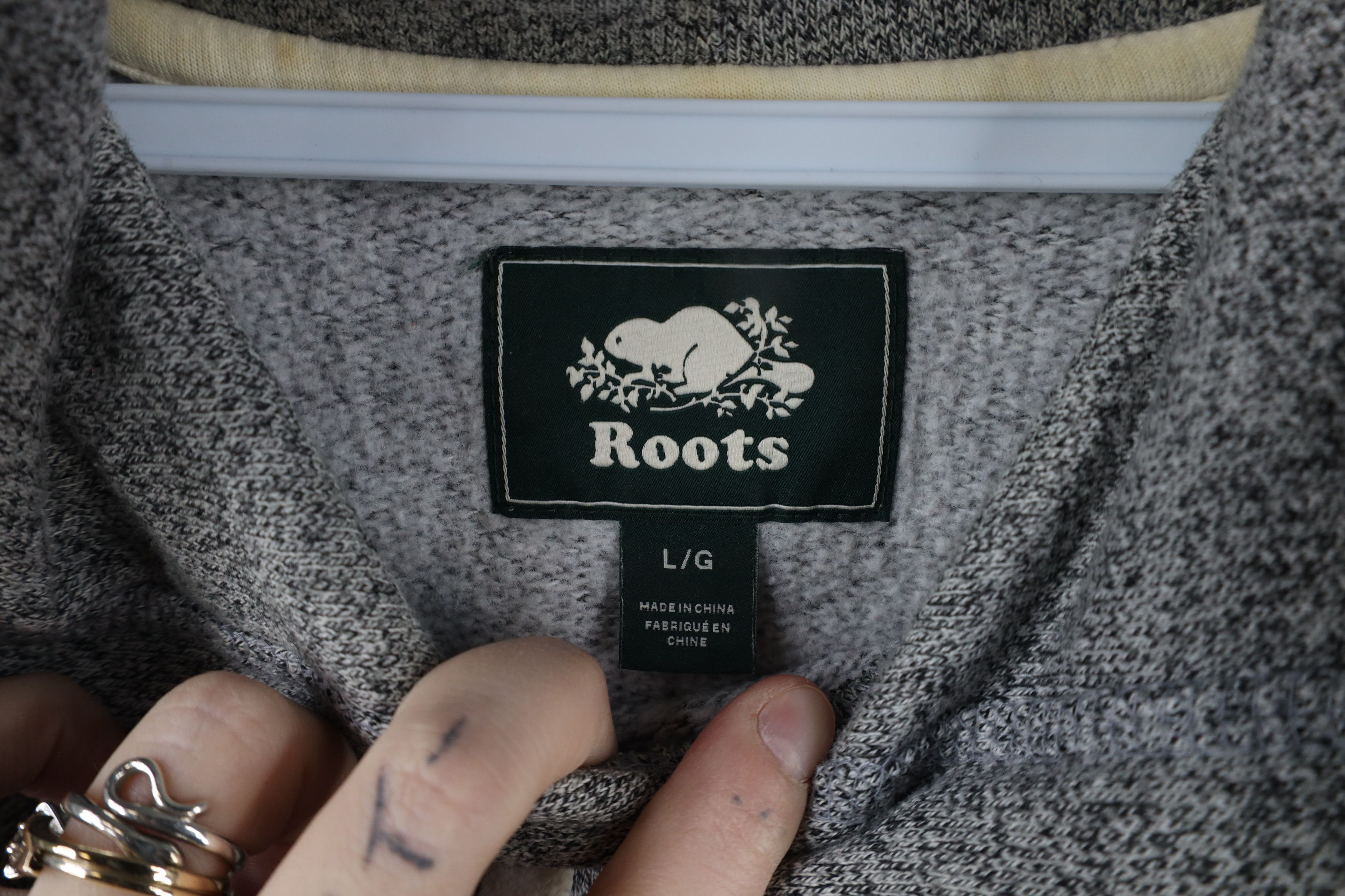 Roots × Vintage Vintage Roots Canada Heavyweight Hoodie Sweatshirt Gray Size US L / EU 52-54 / 3 - 5 Thumbnail