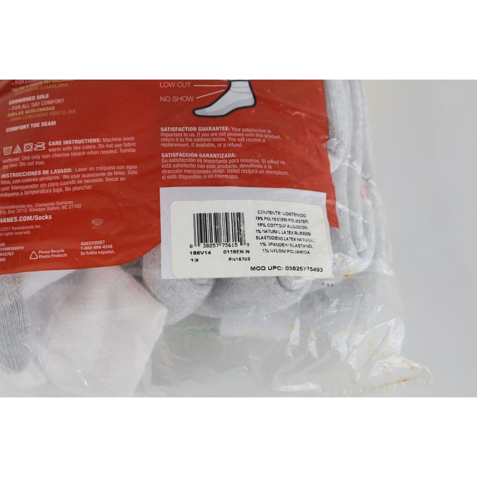 Hanes Deadstock Vintage Y2K Hanes 9 Pack Ankle Socks Size ONE SIZE - 5 Thumbnail