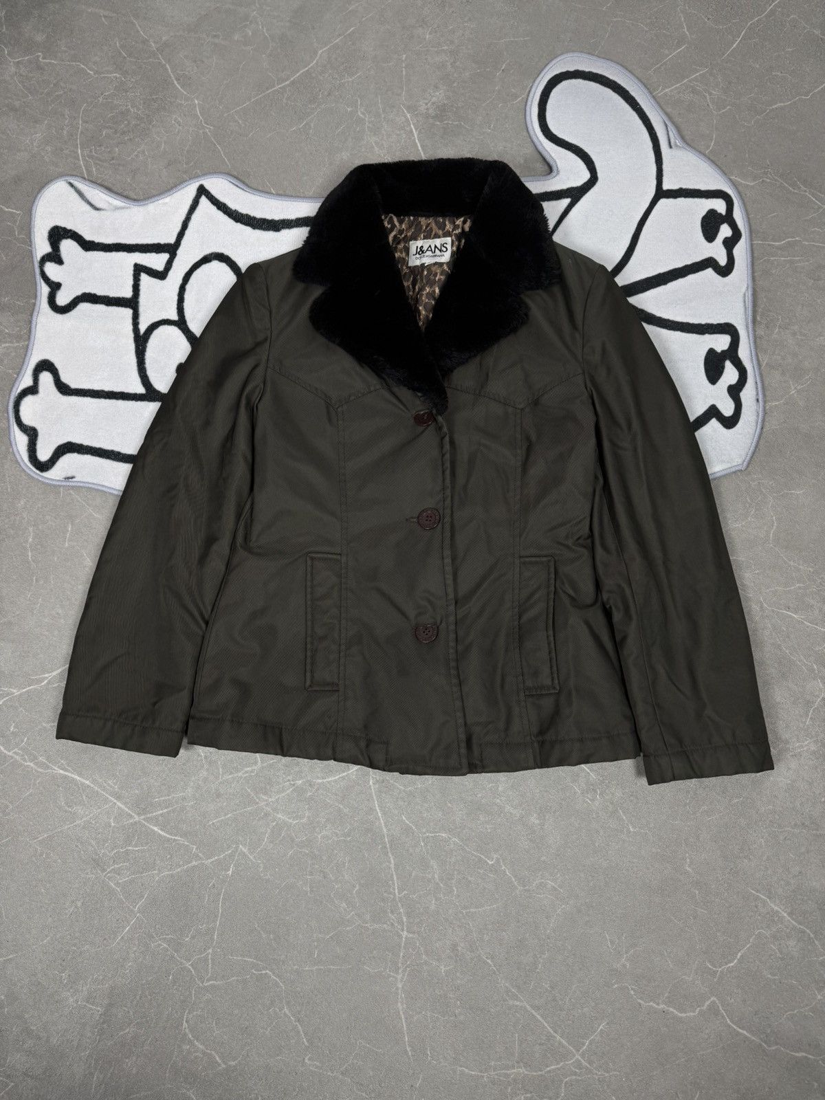 Dolce & Gabbana Dolce Gabana Alaska Khaki Fur Jacket Size S Size S / US 4 / IT 40 - 1 Thumbnail