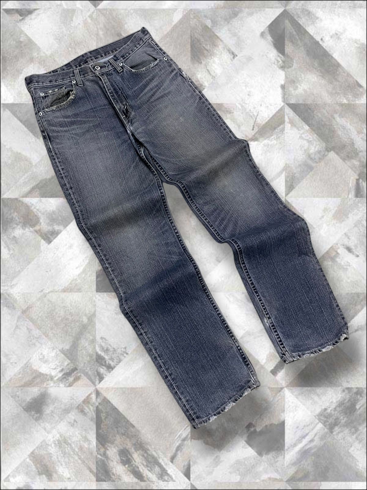 Levi's Vintage Clothing Vintage 1990s Designer Levis 502 Distressed Style Denim Size US 30 / EU 46 - 2 Thumbnail