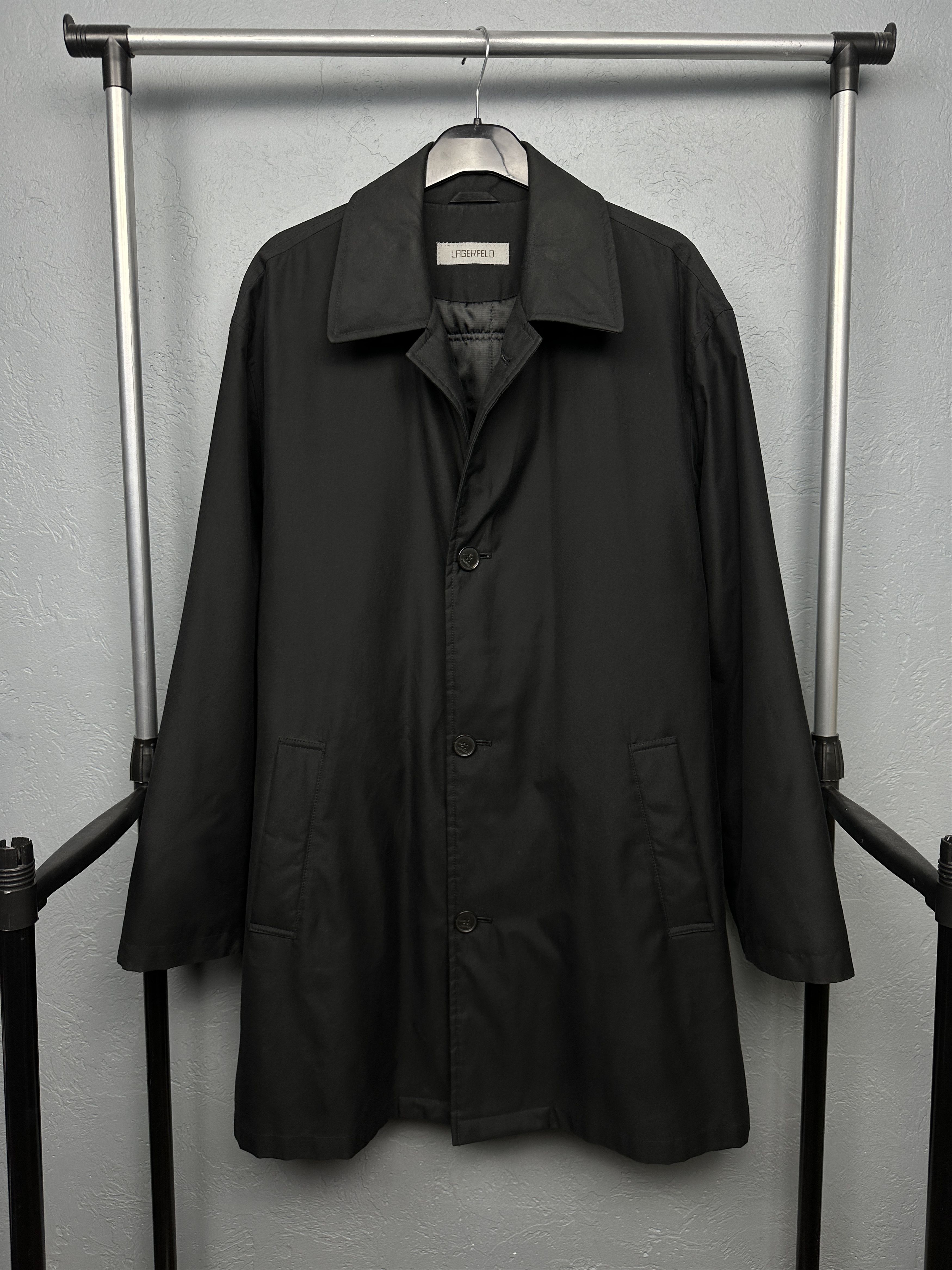 Karl Lagerfeld Lagerfeld Mens Trench Coat Jacket Size US L / EU 52-54 / 3 - 1 Thumbnail
