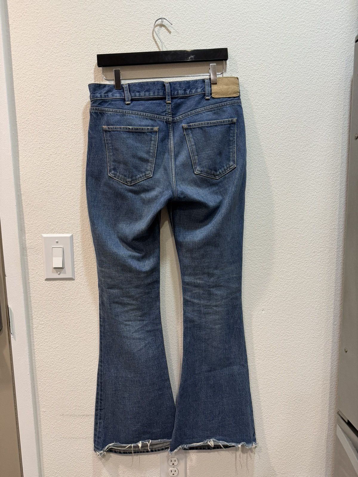 Celine SS24 Marcos Union Wash Flare Denim Jeans 27 Size US 33 - 4 Thumbnail